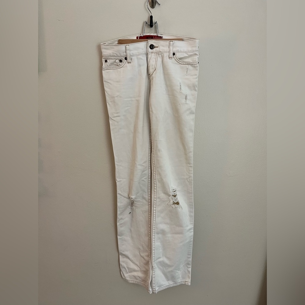 Vintage GUESS white jeans low rise